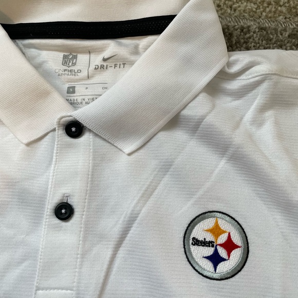 Steelers Nike brand official on-field Men’s polo size Small - Picture 3 of 9